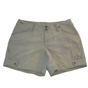 Columbia Womens Omni-shade Titanium Hiking Trail Khaki 5” Shorts 10
